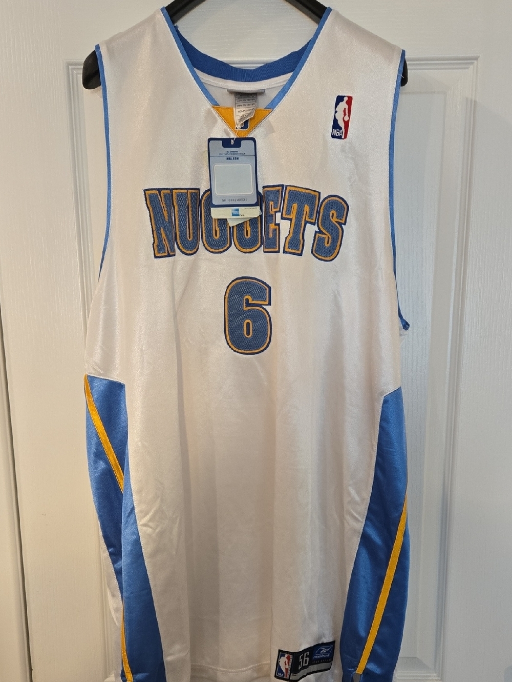 Vintage Denver Nuggets Kenyon Martin Basketball Jersey Authentic Sewn